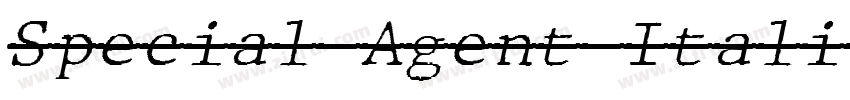 Special Agent Itali字体转换